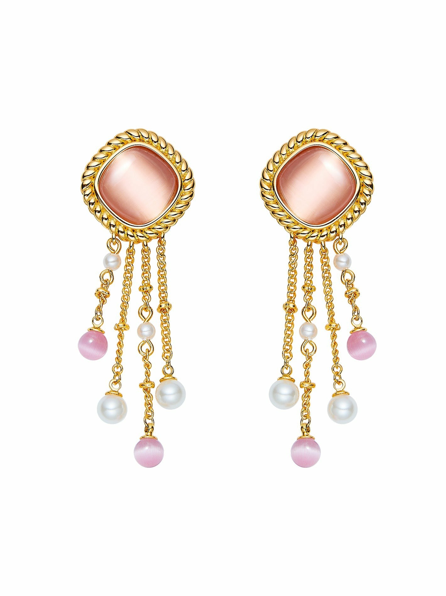 Brielle Earrings: Pink Earrings for Wedding After-Party | Nana Jacqueline