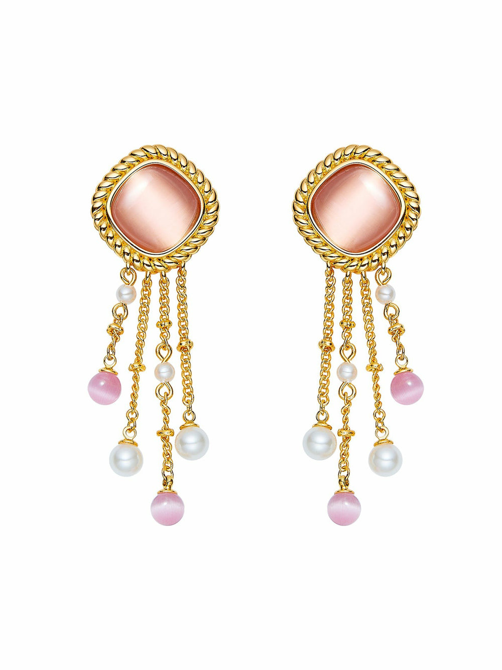 Brielle Earrings: Pink Earrings for Wedding After-Party | Nana Jacqueline