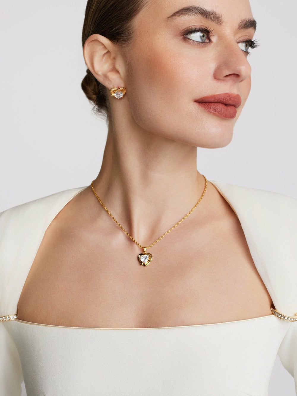 Mirabel Necklace: White Necklace for Date Night | Nana Jacqueline