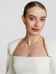Mirabel Necklace: White Necklace for Date Night | Nana Jacqueline