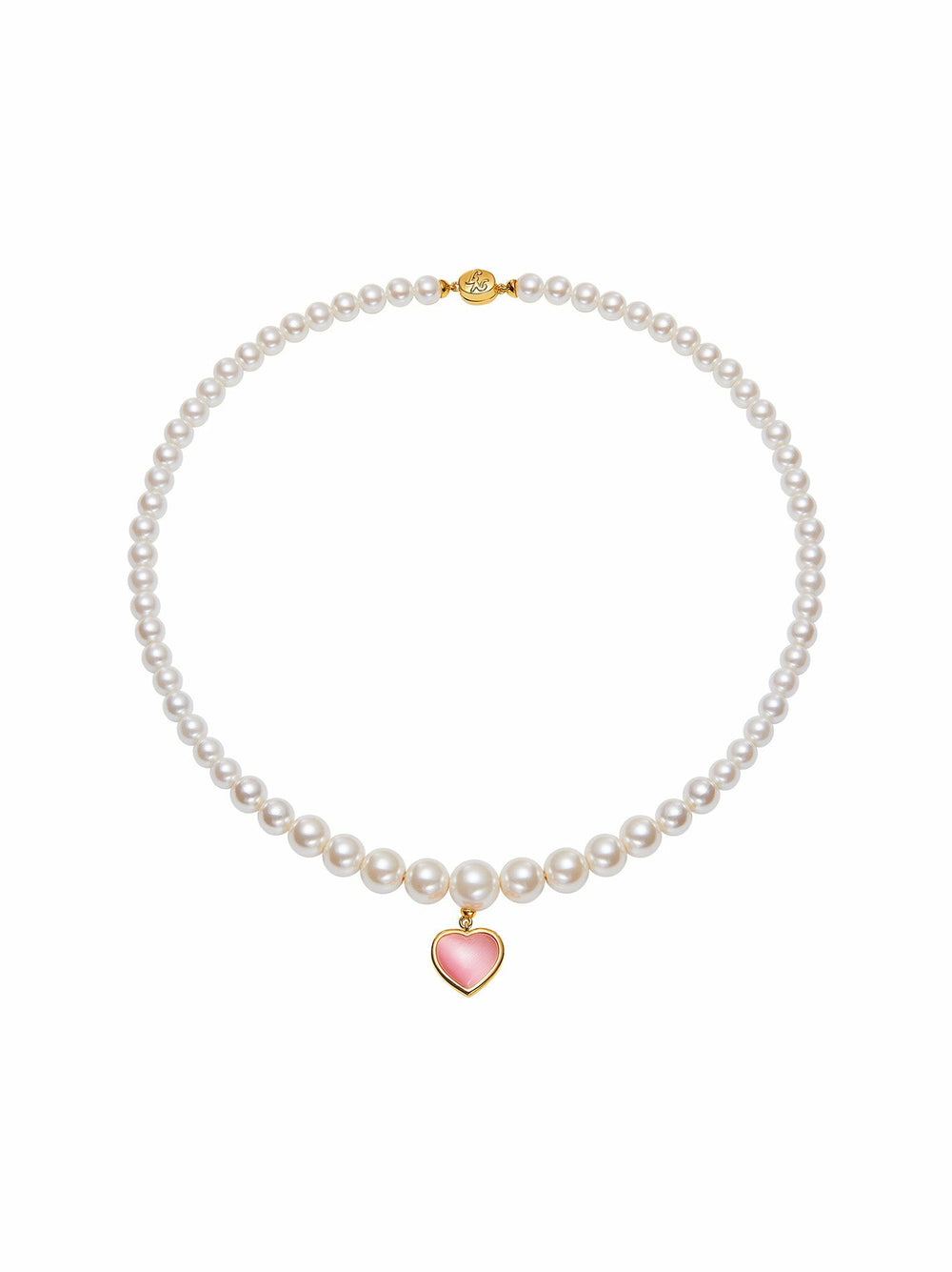 Lisette Heart Necklace: Pearl Necklace for Valentine's Day | Nana Jacqueline