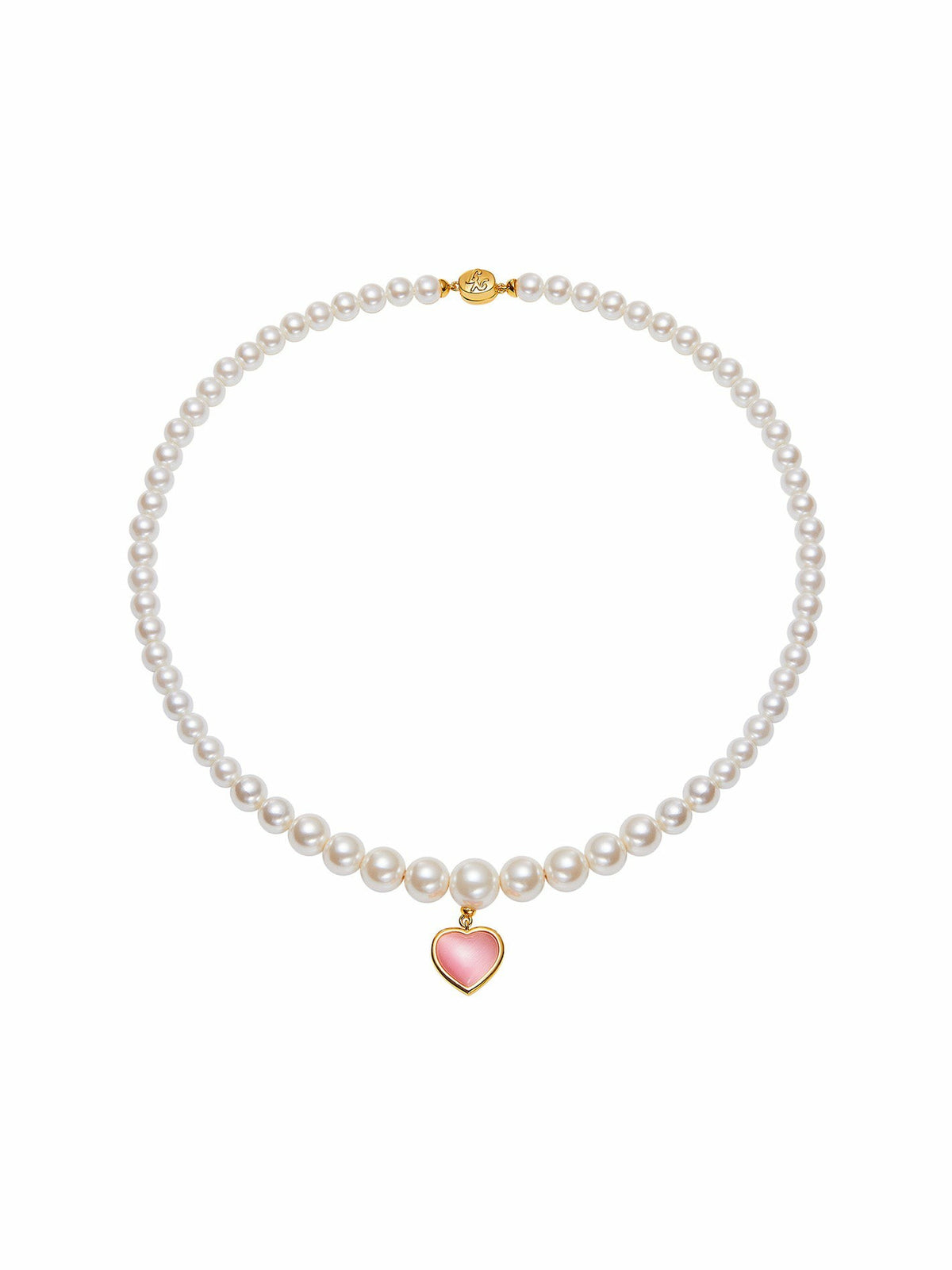 Lisette Heart Necklace: Pearl Necklace for Valentine's Day | Nana Jacqueline