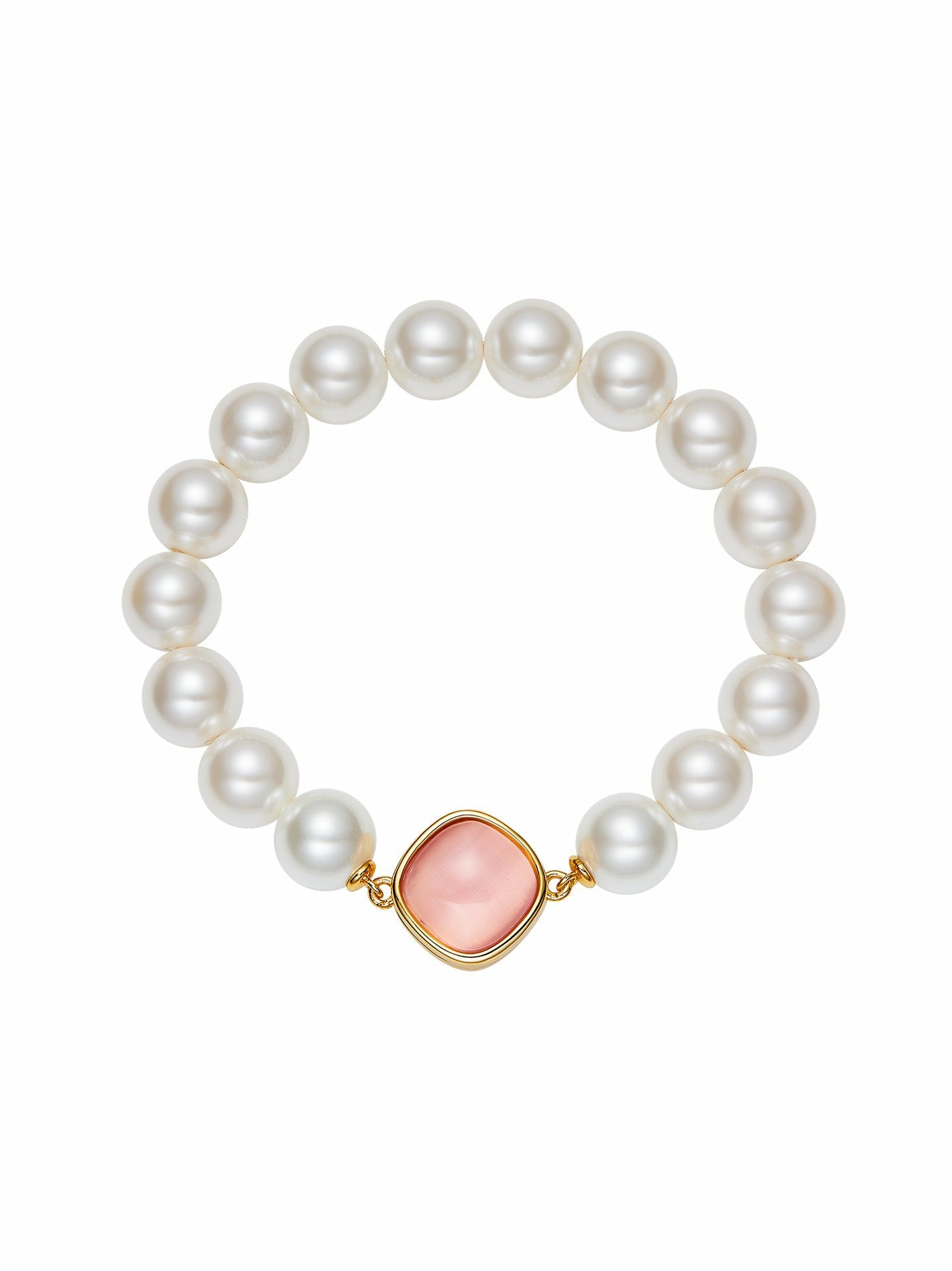 Ilana Pearl Bracelet: White Pearl Bracelet for Bridal Shower | Nana Jacqueline