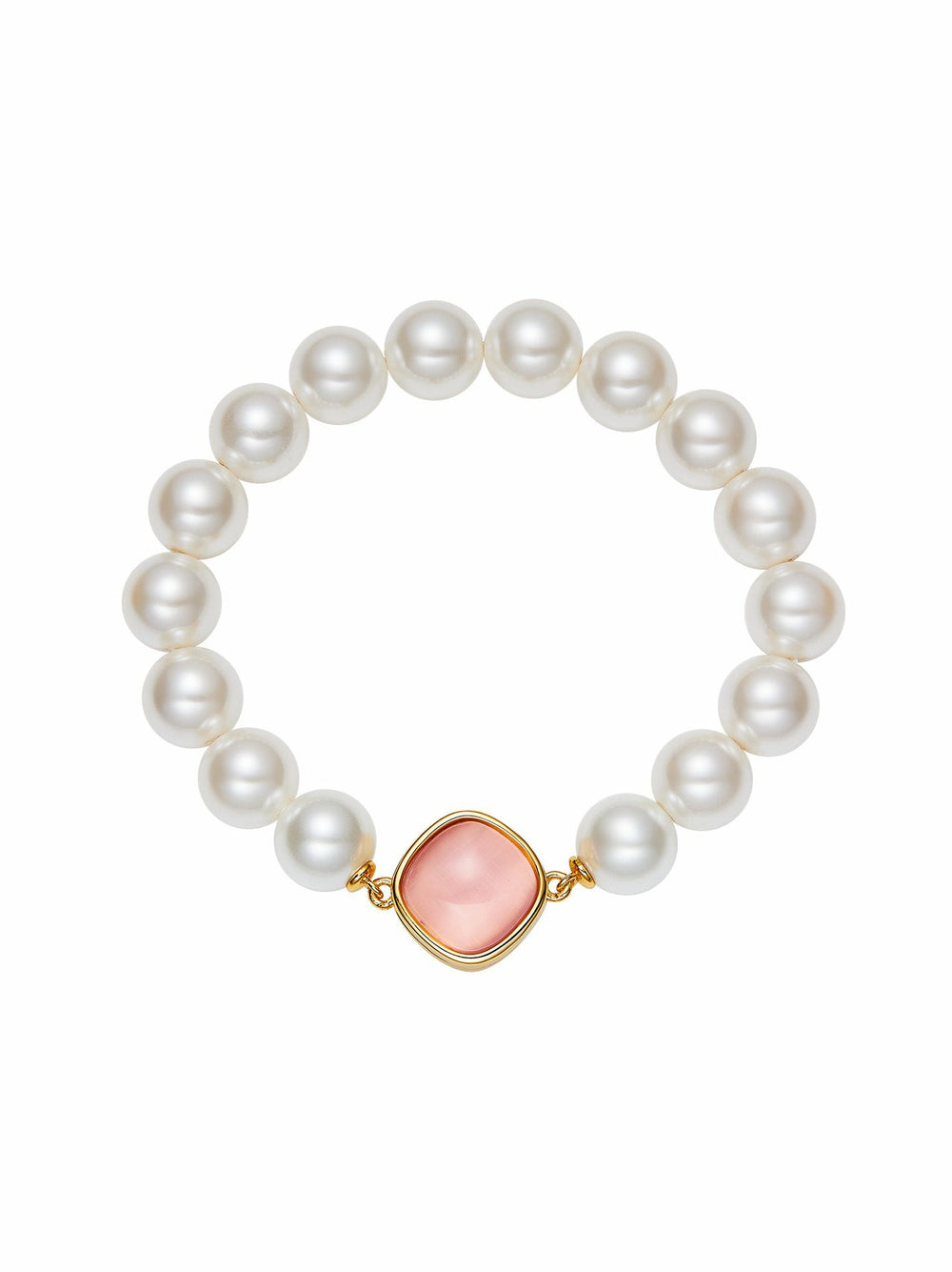 Ilana Pearl Bracelet: White Pearl Bracelet for Bridal Shower | Nana Jacqueline