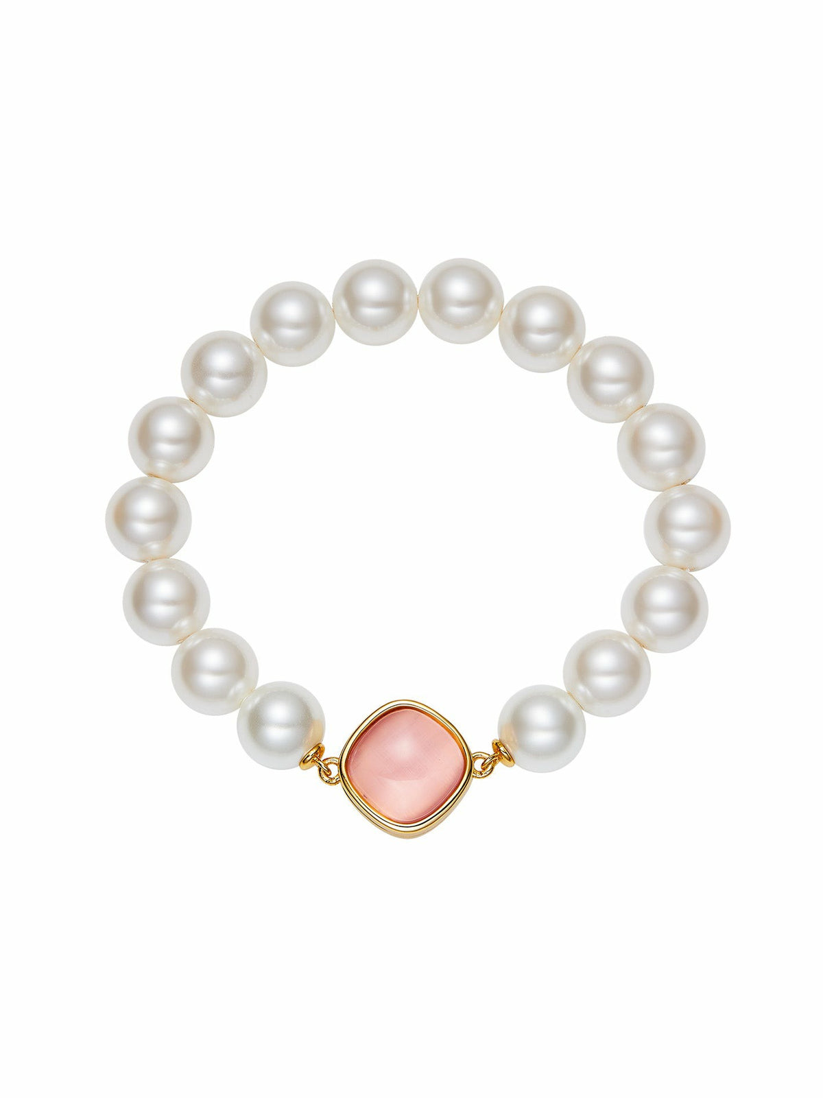Ilana Pearl Bracelet: White Pearl Bracelet for Bridal Shower | Nana Jacqueline