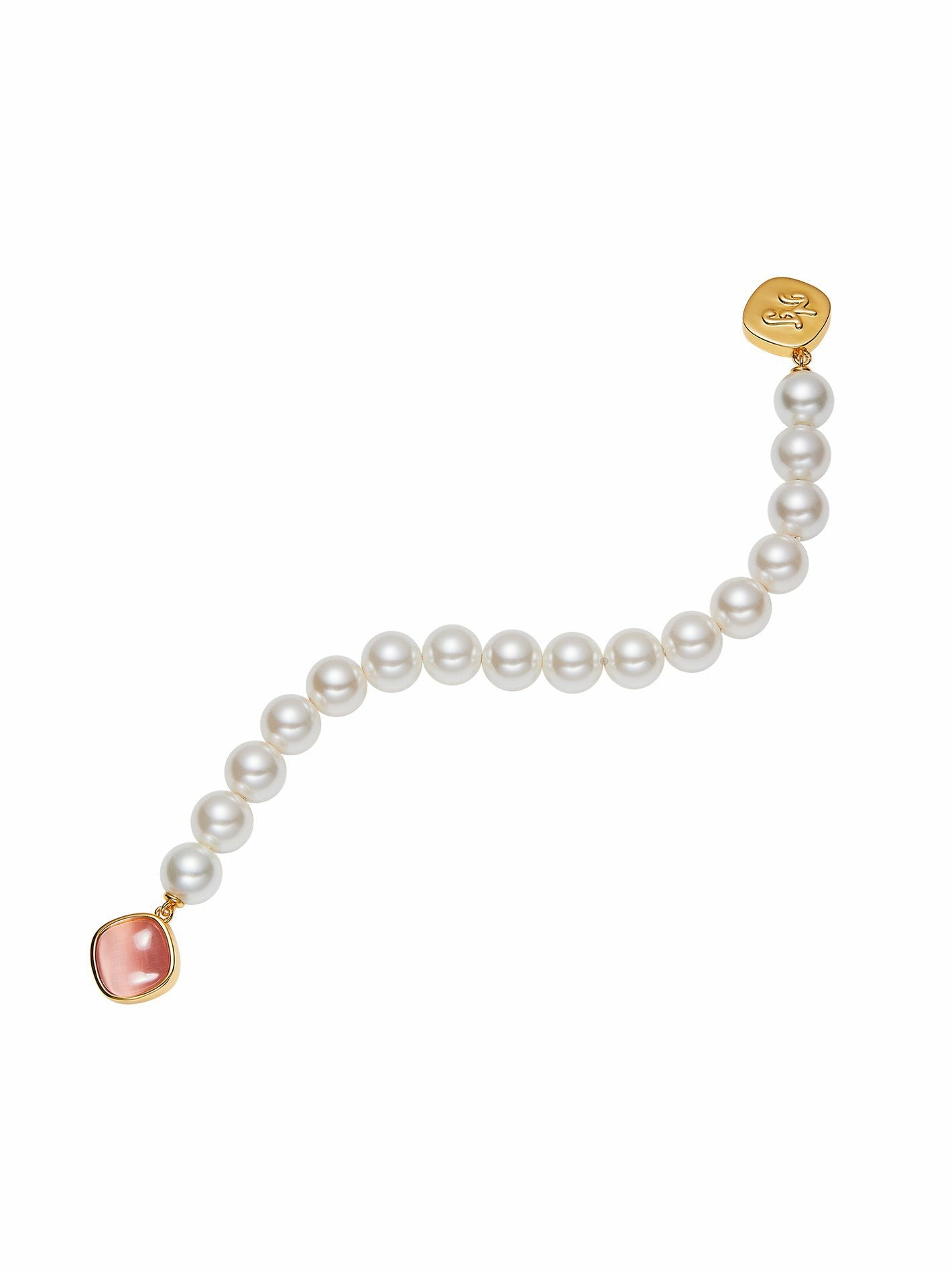Ilana Pearl Bracelet: White Pearl Bracelet for Bridal Shower | Nana Jacqueline