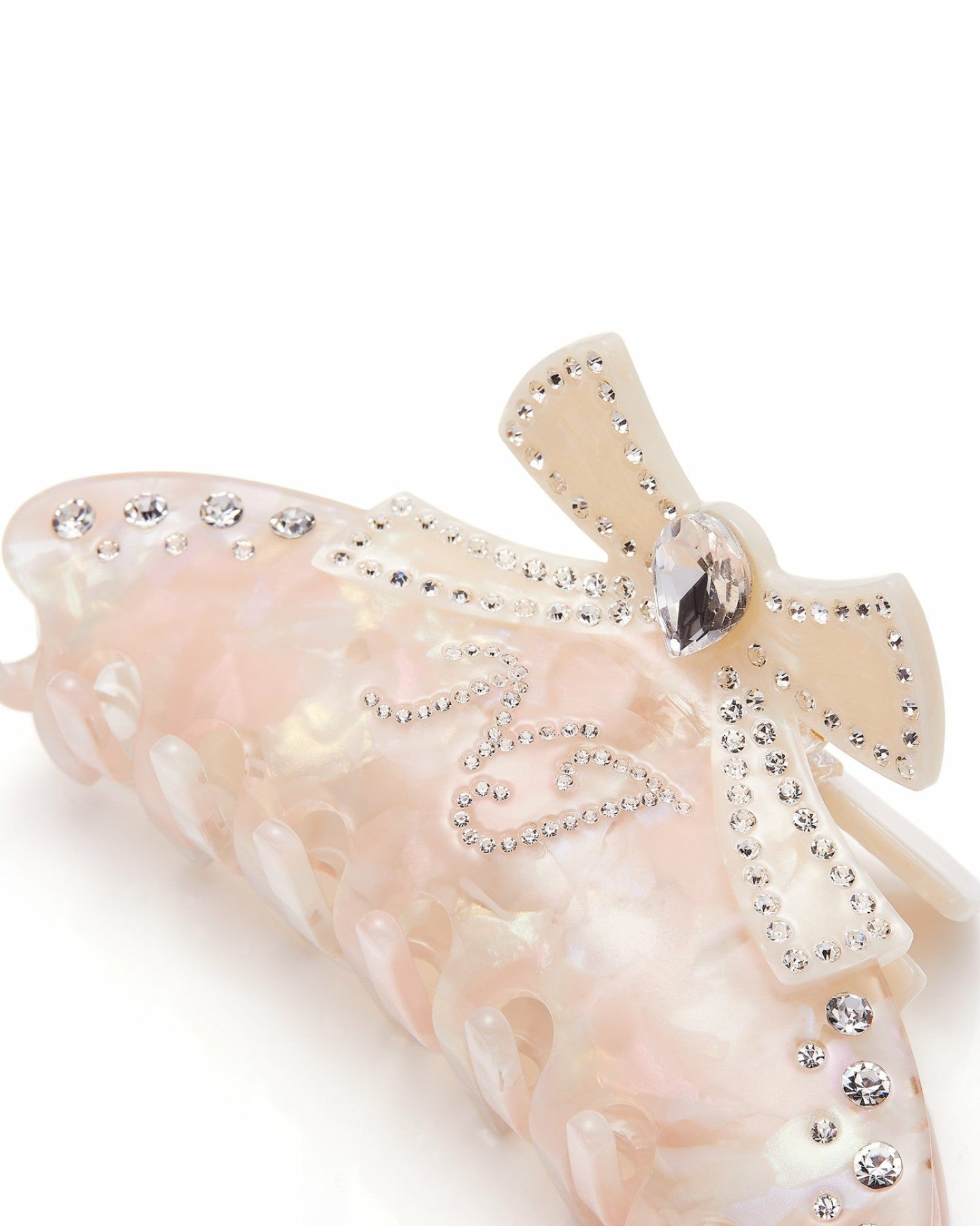 Edith Hair Clip: Pink Hair Clip for Bridal Shower | Nana Jacqueline