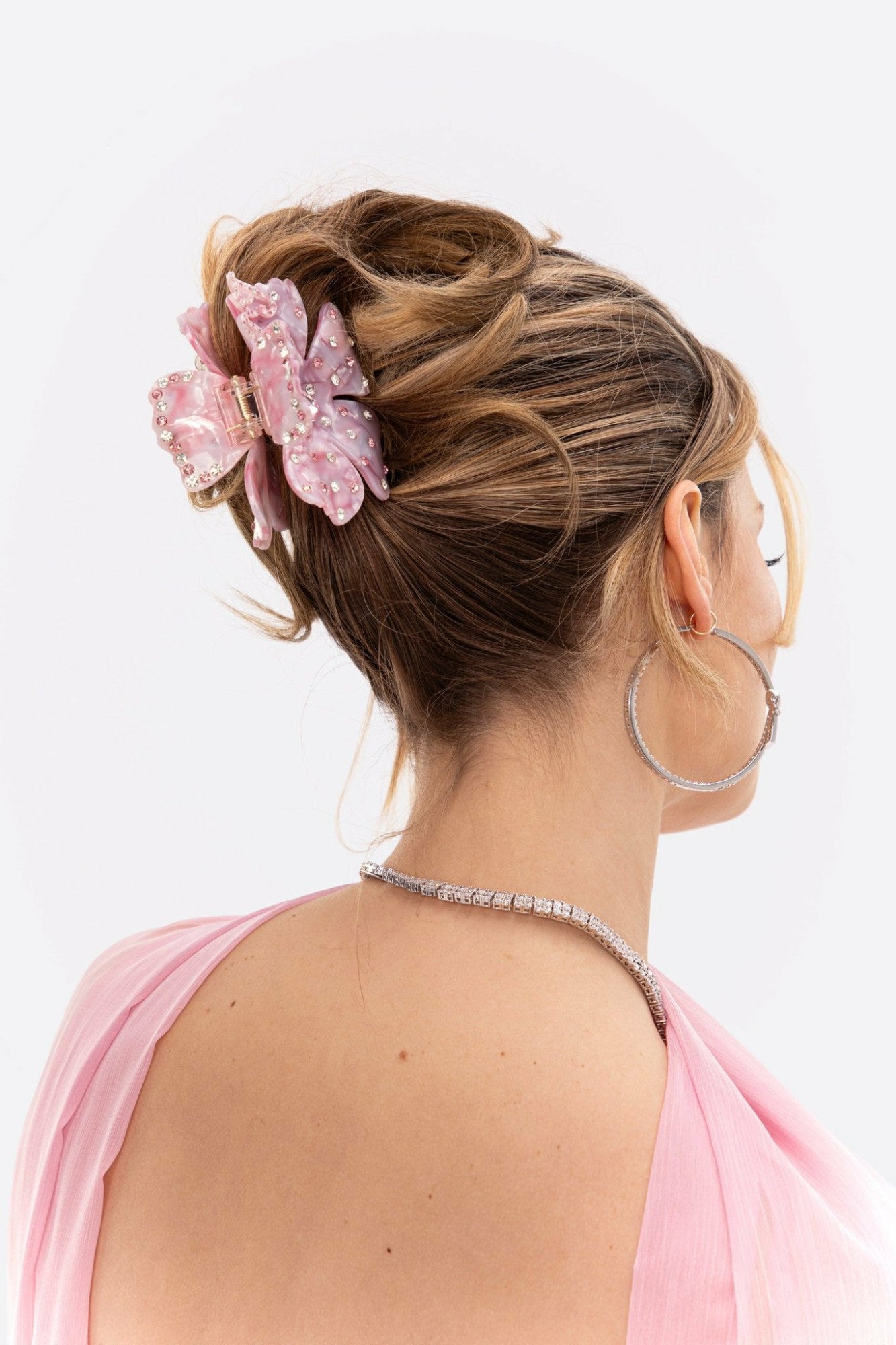 Flora Hairclip: Pink Hair Clip for Brunch | Nana Jacqueline