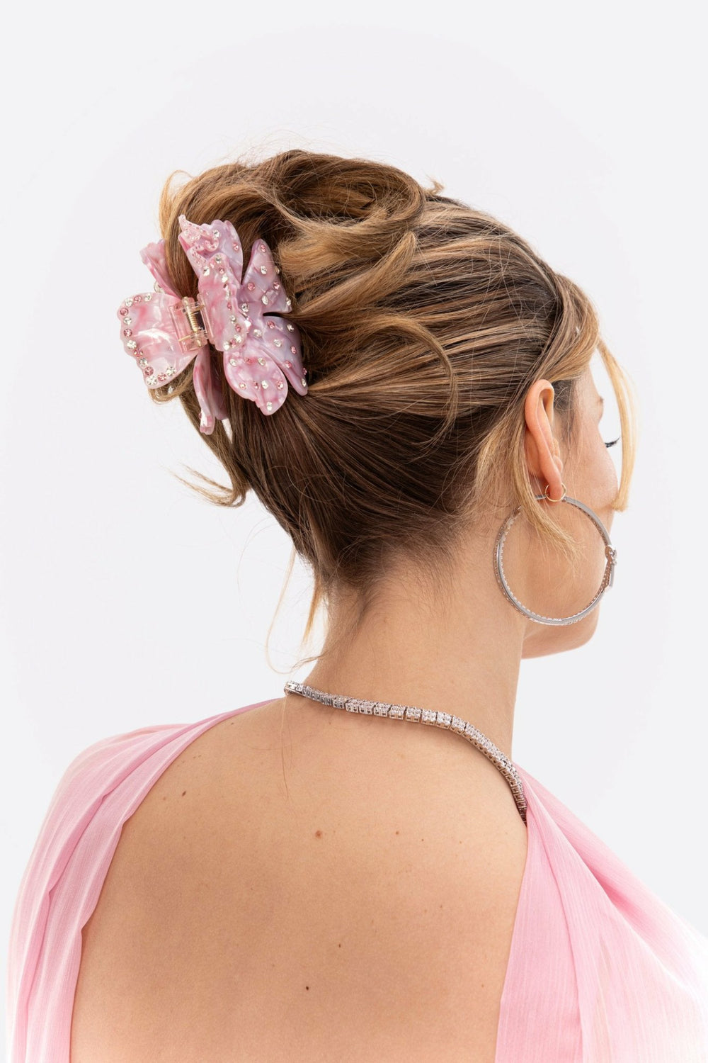 Flora Hairclip: Pink Hair Clip for Brunch | Nana Jacqueline