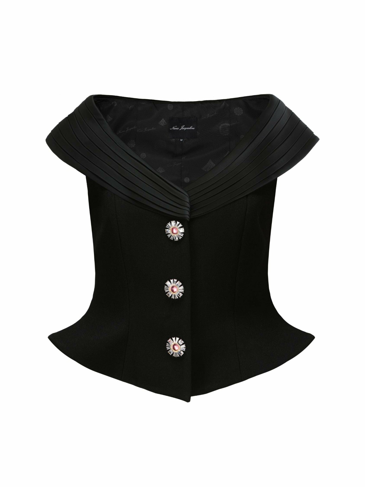 Belle Satin Top: Black Top for Date Night | Nana Jacqueline