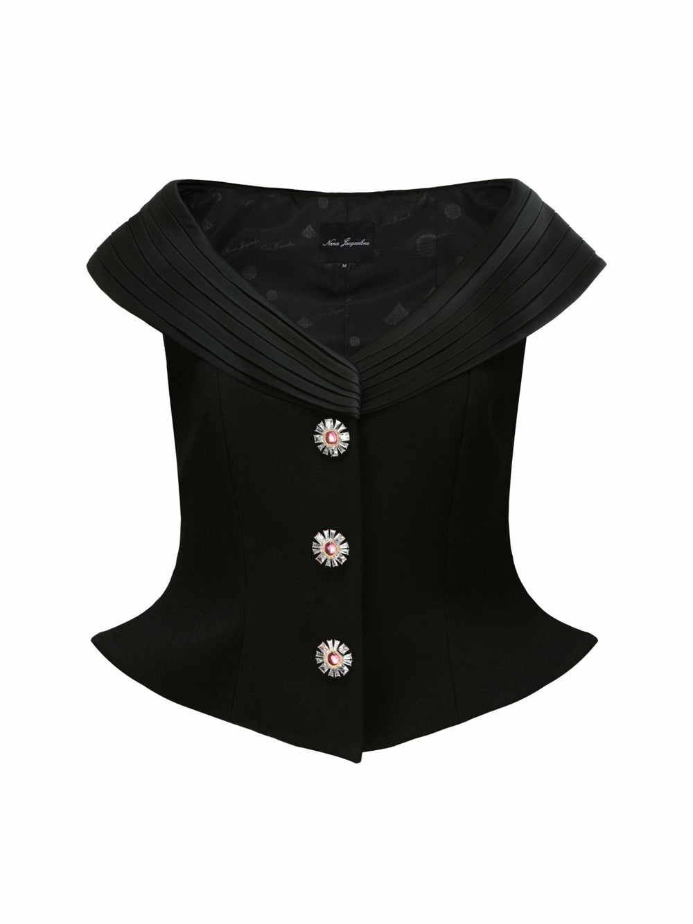 Belle Satin Top: Black Top for Date Night | Nana Jacqueline