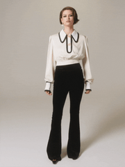 Lori Satin Top: Cream Satin Top for Date Night | Nana Jacqueline