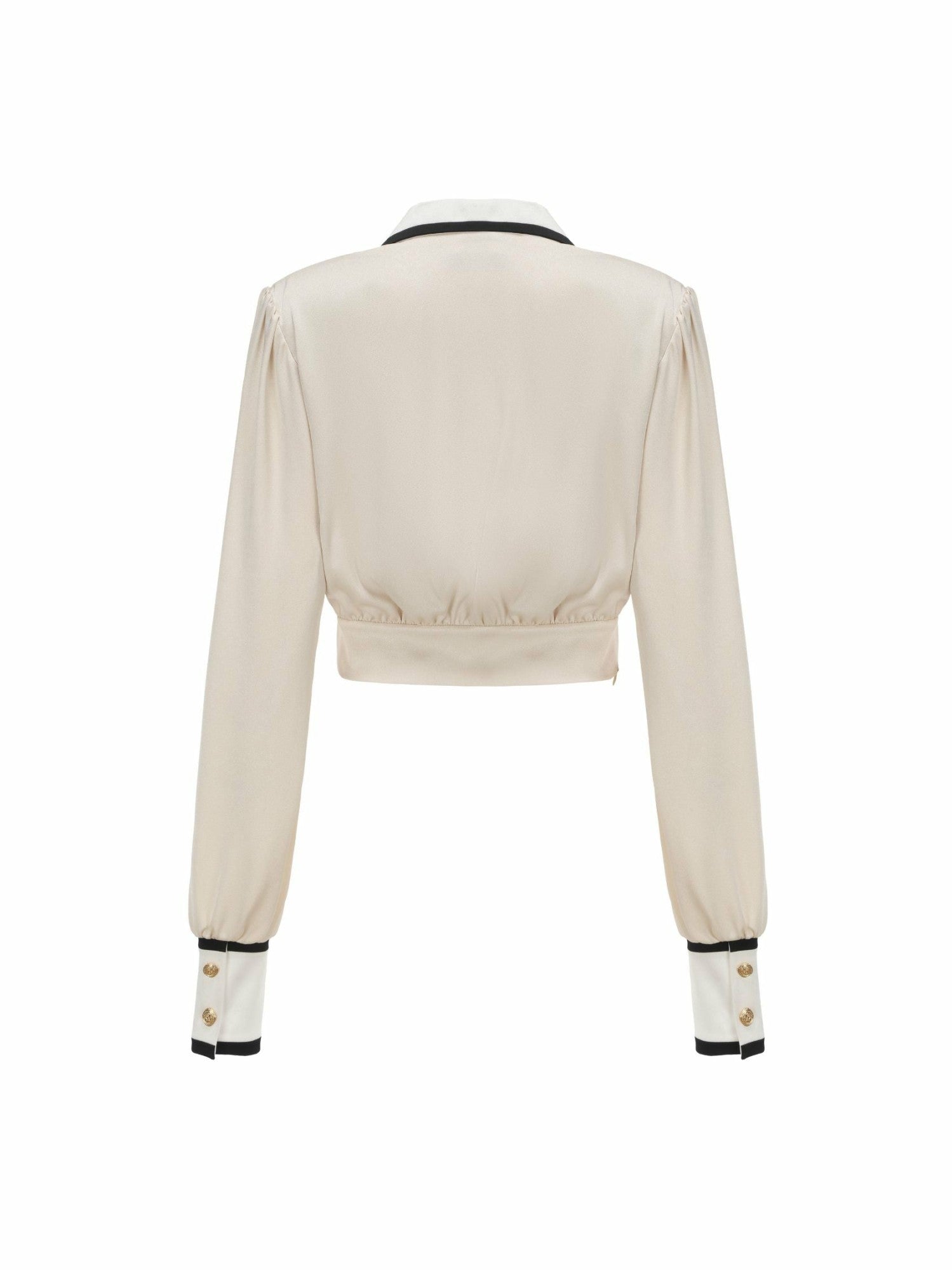 Lori Satin Top: Cream Satin Top for Date Night | Nana Jacqueline