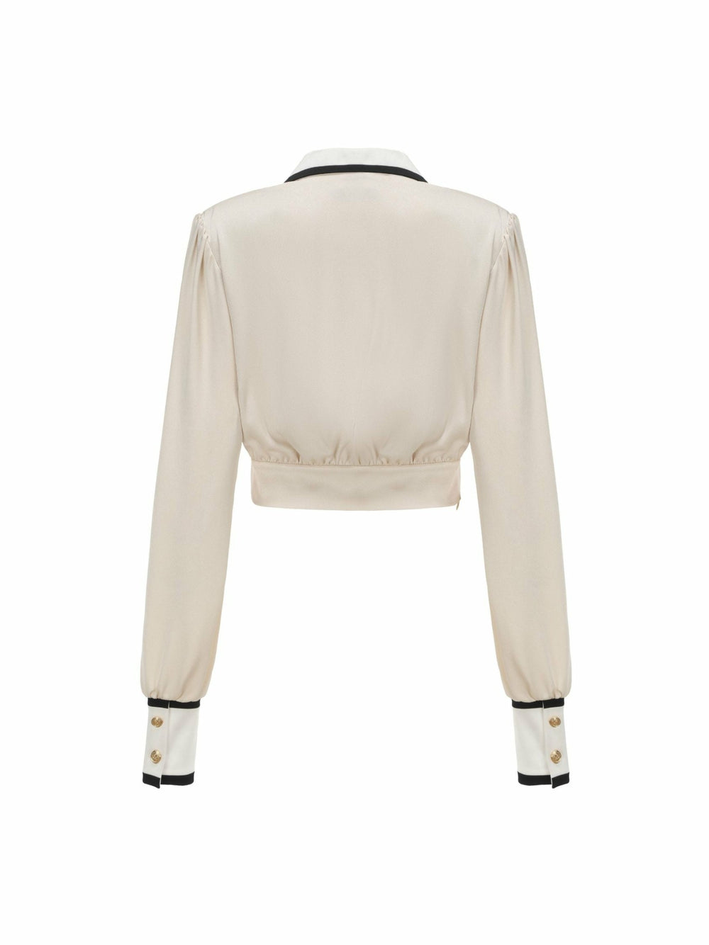 Lori Satin Top: Cream Satin Top for Date Night | Nana Jacqueline