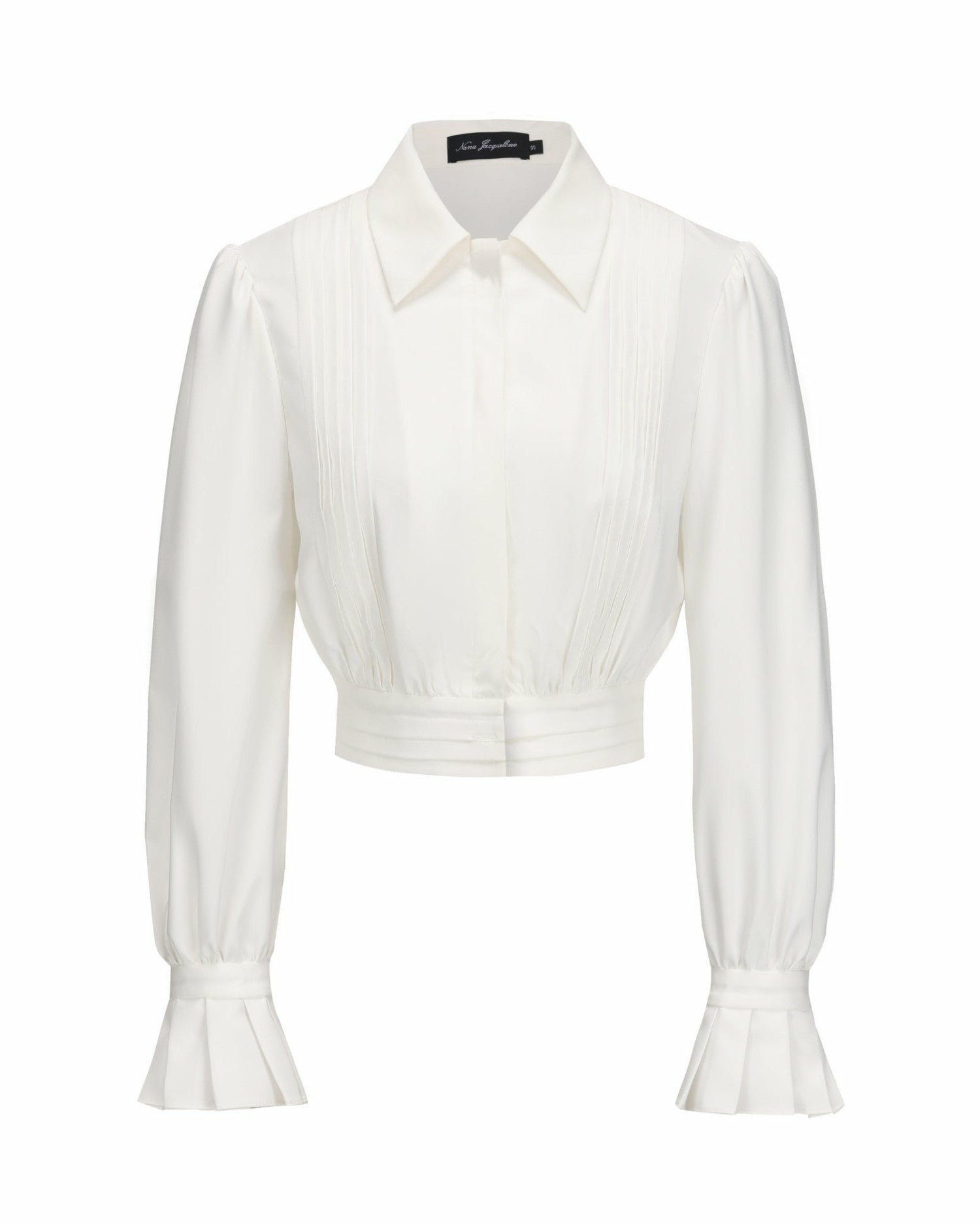 Francesca Cropped Top: White Top for Brunch | Nana Jacqueline