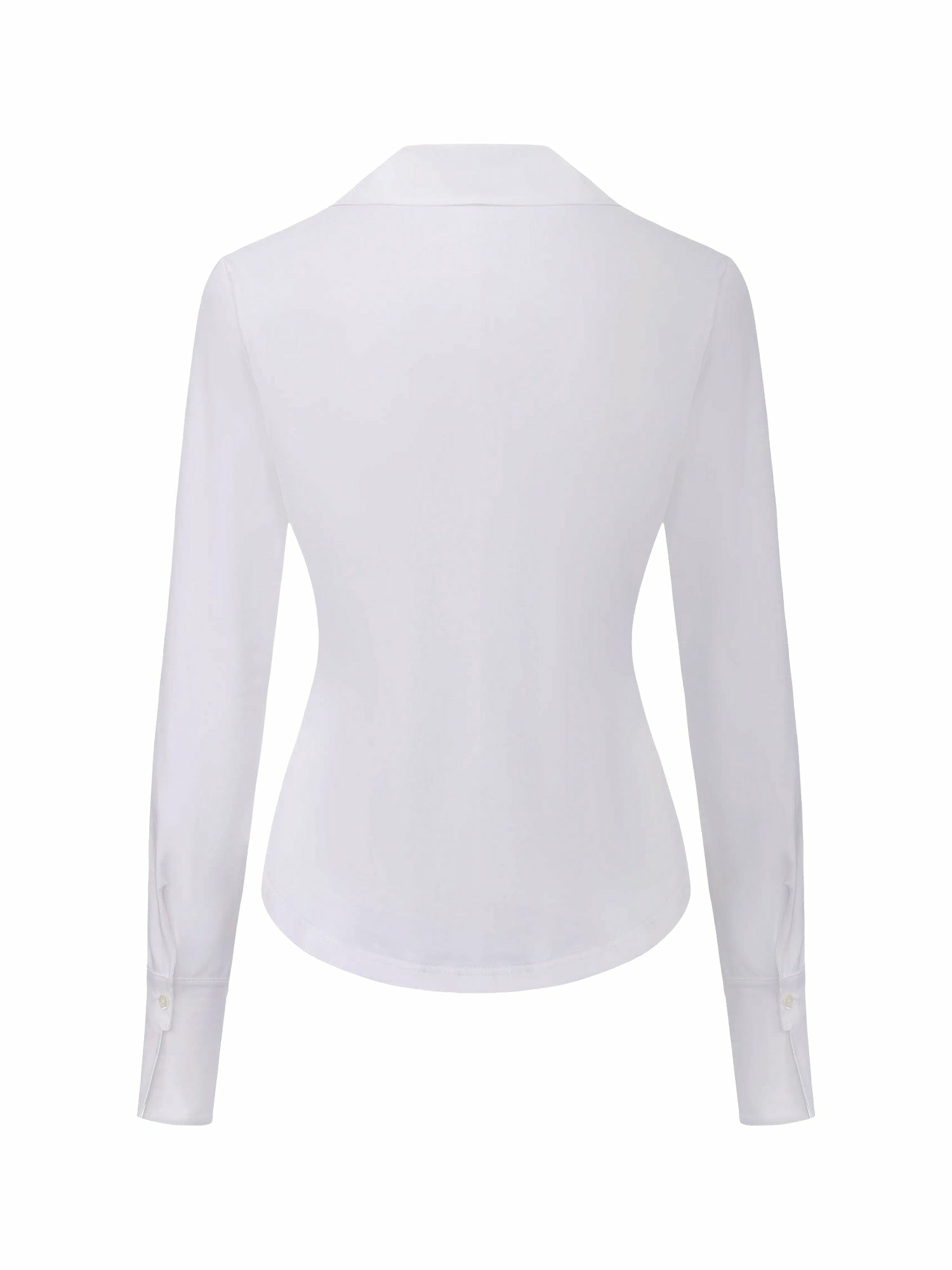 White Tailored Long Sleeve Button-Down Shirt | Nana Jacqueline