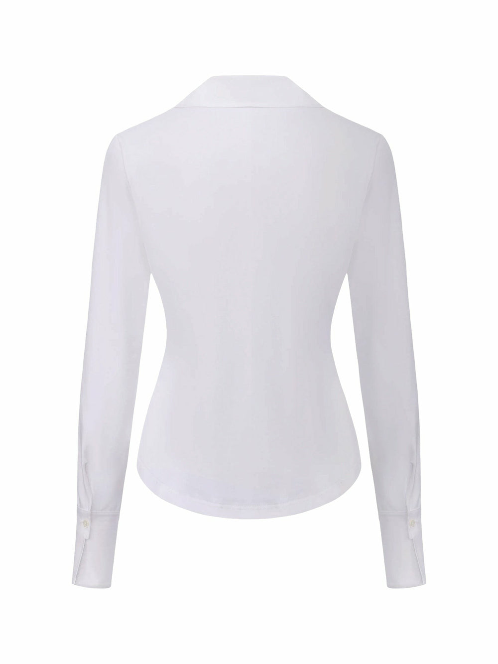 White Tailored Long Sleeve Button-Down Shirt | Nana Jacqueline