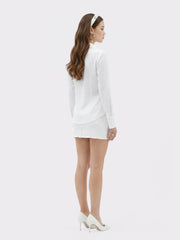 White Tailored Long Sleeve Button-Down Shirt | Nana Jacqueline