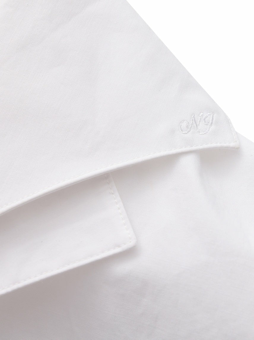 White Tailored Long Sleeve Button-Down Shirt | Nana Jacqueline
