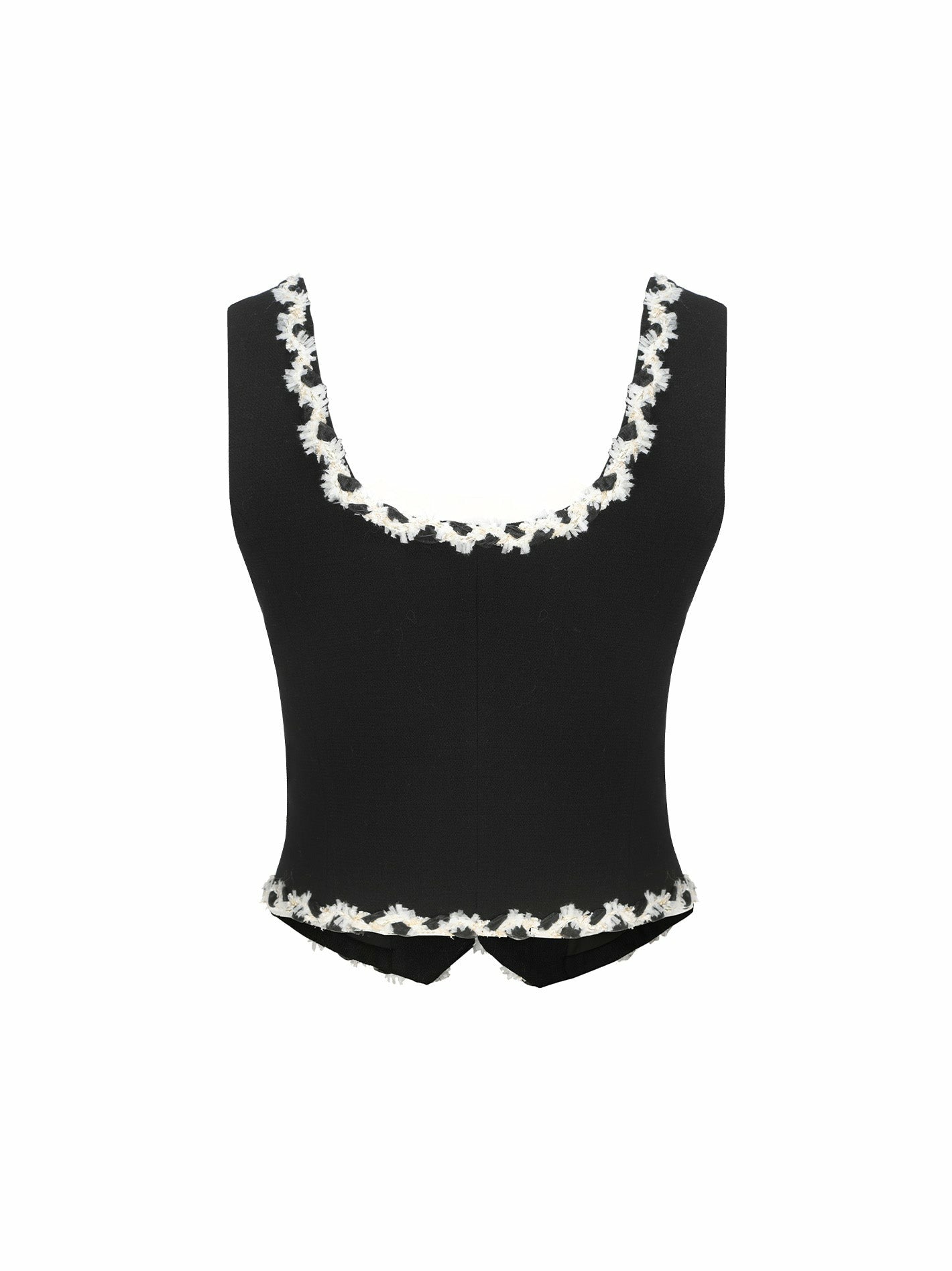 Lisette Vest Top: Black Vest Top for Date Night | Nana Jacqueline