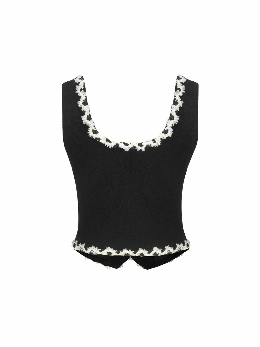 Lisette Vest Top: Black Vest Top for Date Night | Nana Jacqueline