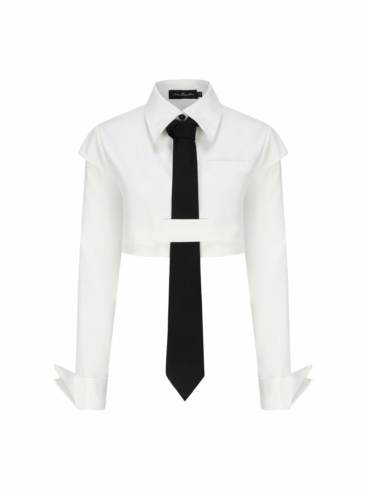 Portia Top + Tie: White Top for Date Night | Nana Jacqueline