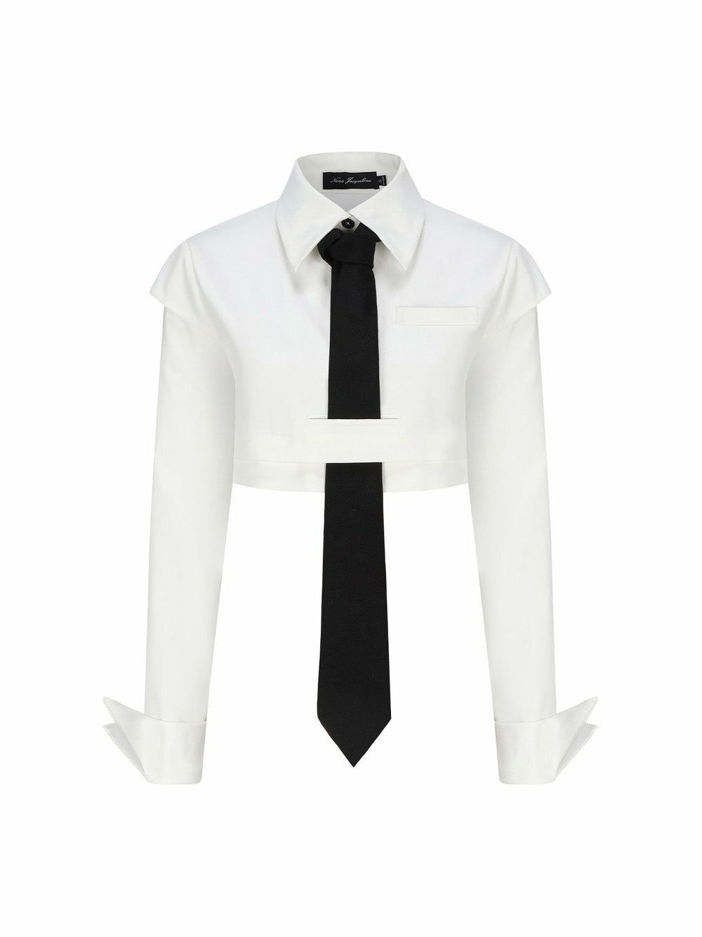 Portia Top + Tie: White Top for Date Night | Nana Jacqueline