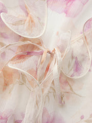 Monroe Tie-Front Ruffle Cream Blouse | Nana Jacqueline
