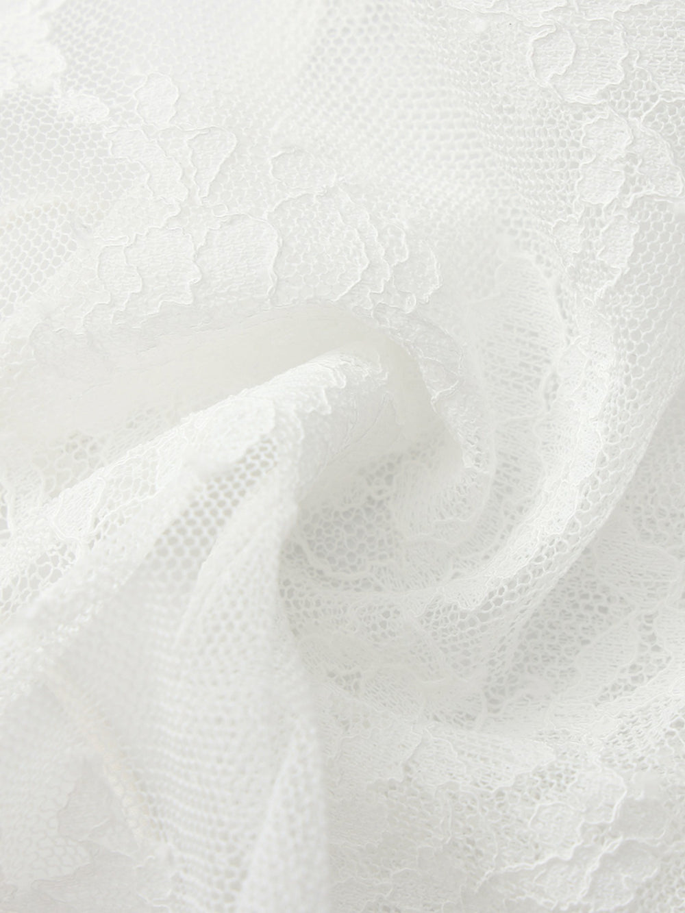 Yvette Sheer Lace Tie-Front White Cardigan | Nana Jacqueline