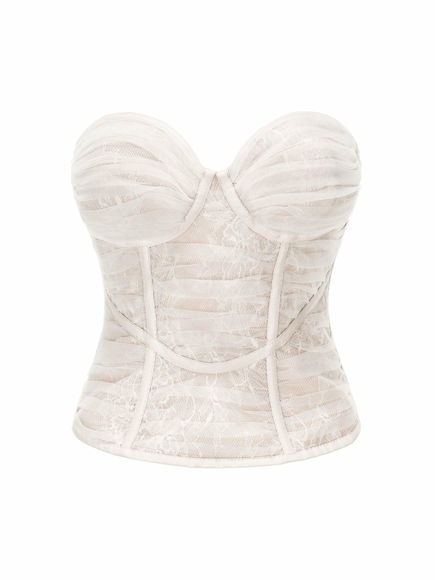 Cara Bustier Top: White Bustier Top for Bachelorette Party | Nana Jacqueline