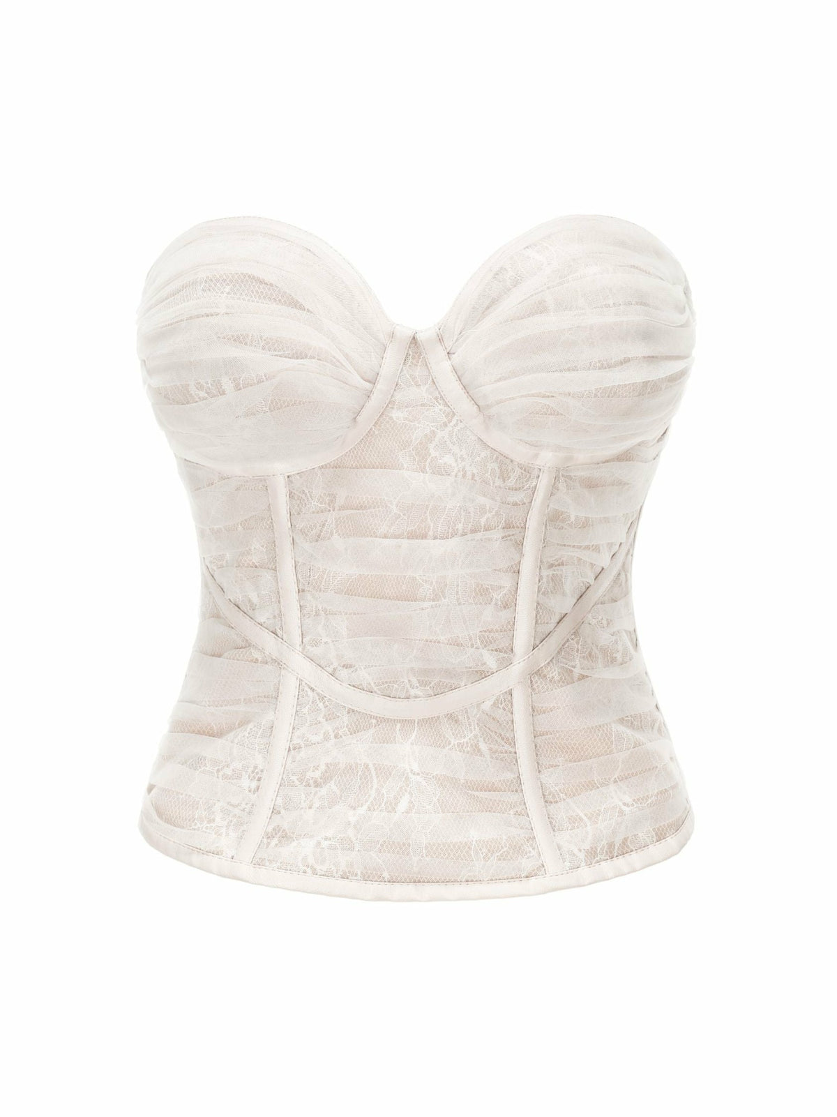 Cara Bustier Top: White Bustier Top for Bachelorette Party | Nana Jacqueline