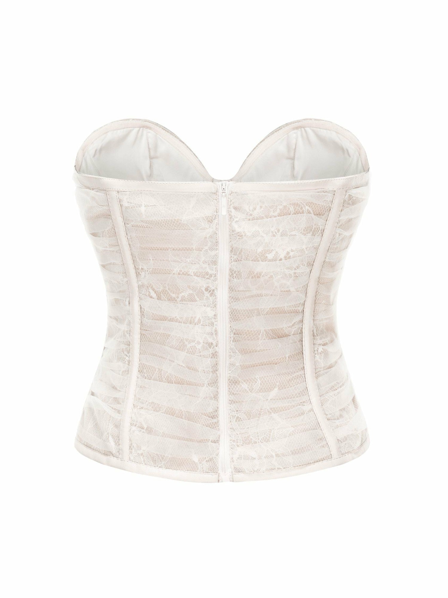 Cara Bustier Top: White Bustier Top for Bachelorette Party | Nana Jacqueline