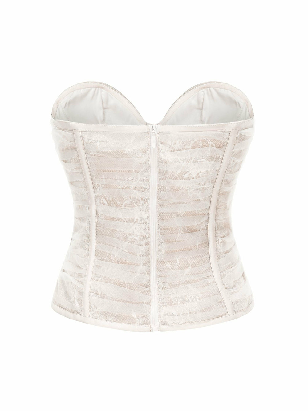 Cara Bustier Top: White Bustier Top for Bachelorette Party | Nana Jacqueline