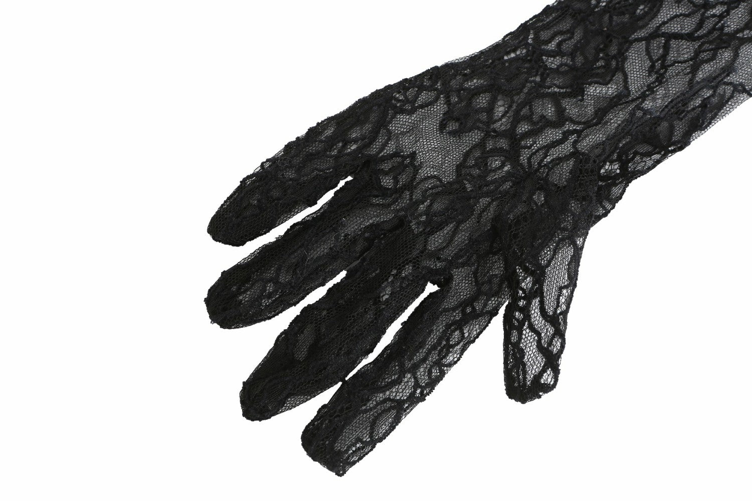 Lavine Gloves: Black Lace Gloves for Cocktail Party | Nana Jacqueline
