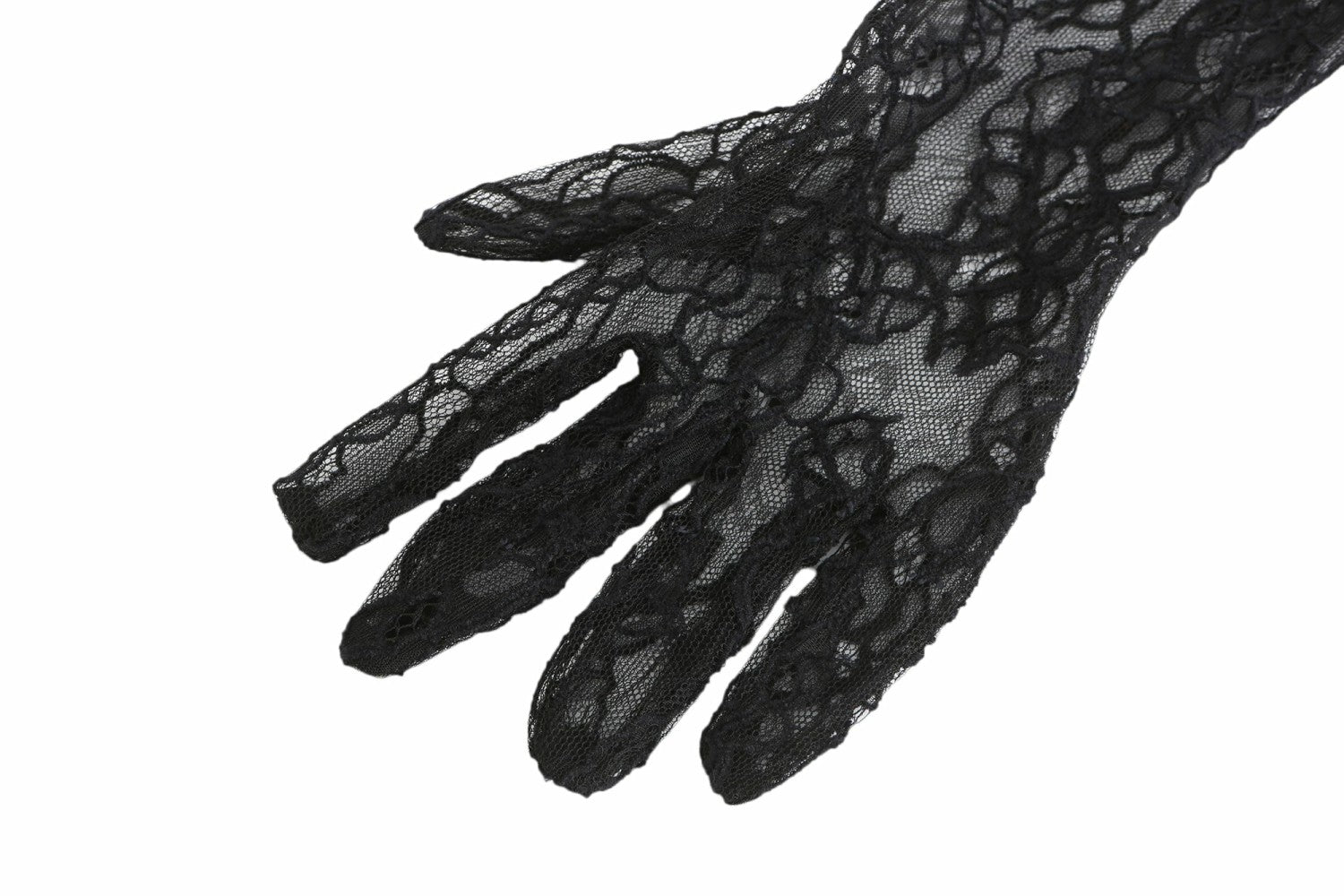 Lavine Gloves: Black Lace Gloves for Cocktail Party | Nana Jacqueline