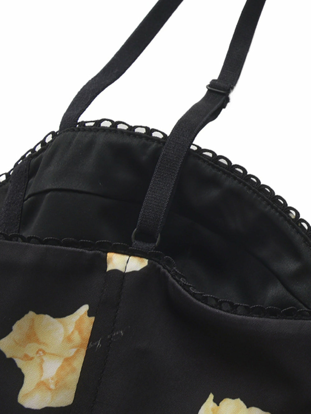 Mila Lace-Up Corset Black Floral Top | Nana Jacqueline