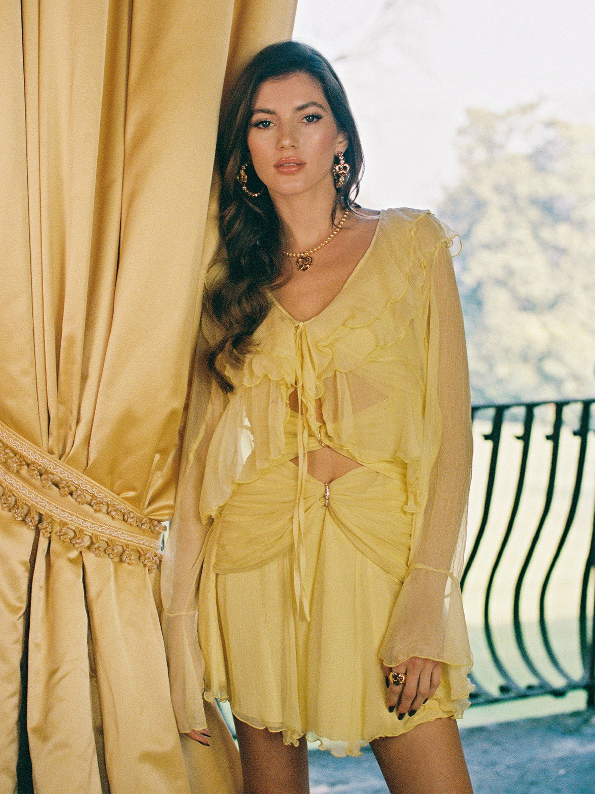 Annika Cardigan: Yellow Cardigan for Brunch | Nana Jacqueline