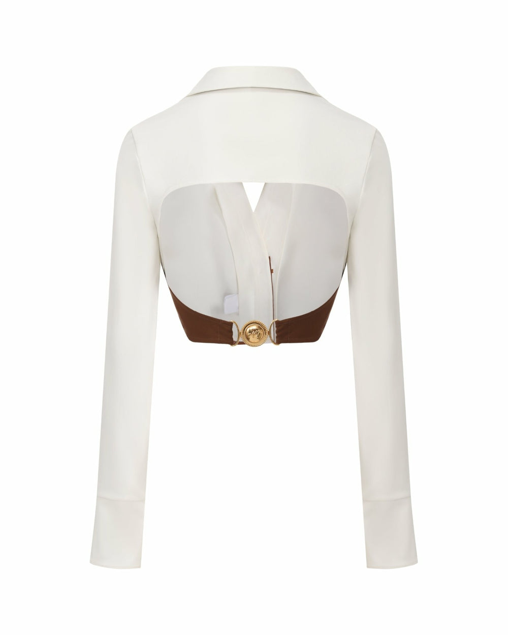 Celine Top: Brown White Top for Date Night | Nana Jacqueline