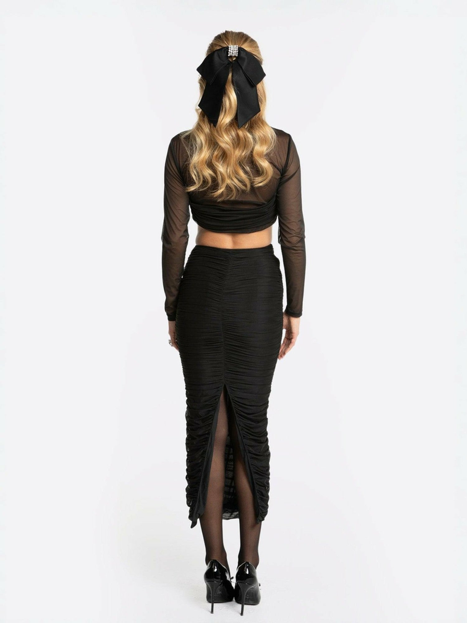 Pia Mesh Top: Black Top for Date Night | Nana Jacqueline