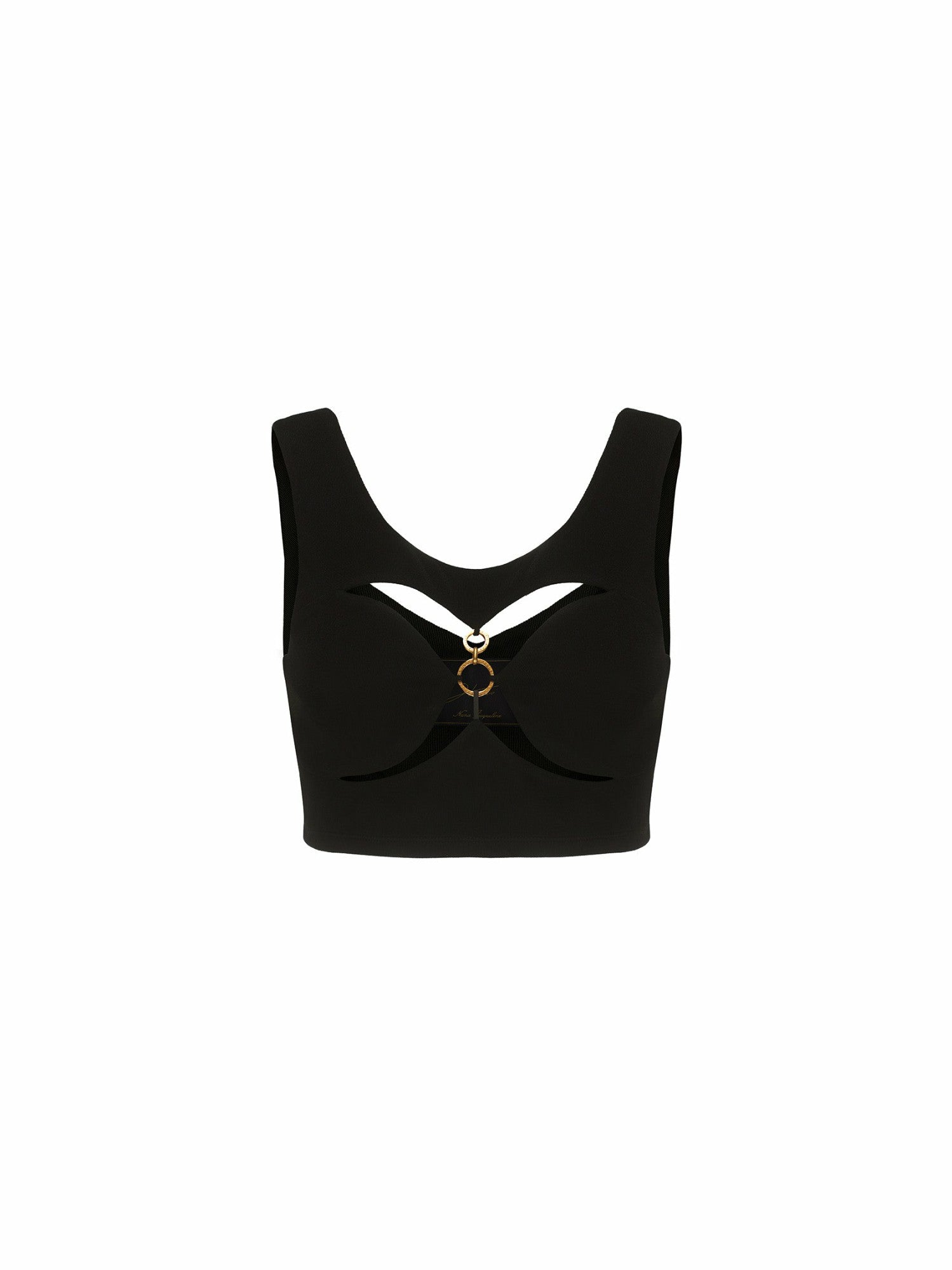 Chiara Crop Top: Black Crop Top for Girls' Night Out | Nana Jacqueline
