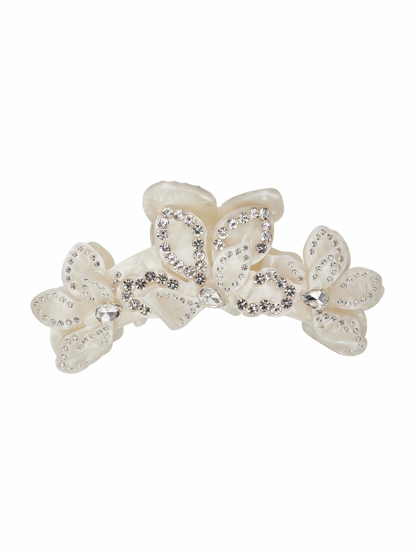 Bianca Hair Clip: White Hair Clip for Bridal Shower | Nana Jacqueline