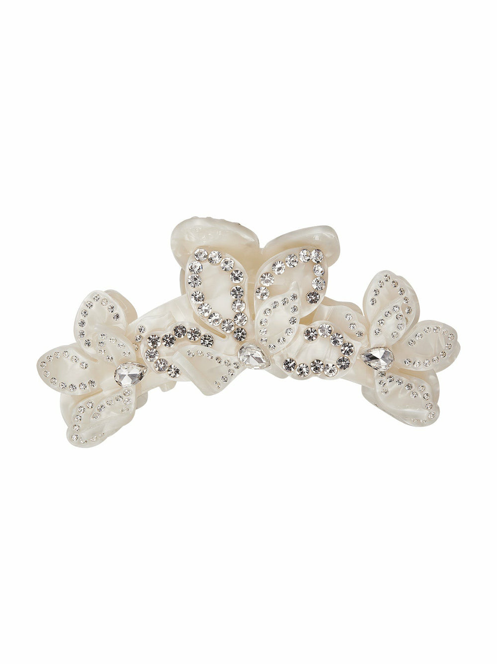Bianca Hair Clip: White Hair Clip for Bridal Shower | Nana Jacqueline