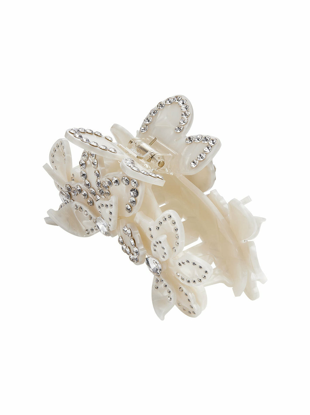 Bianca Hair Clip: White Hair Clip for Bridal Shower | Nana Jacqueline