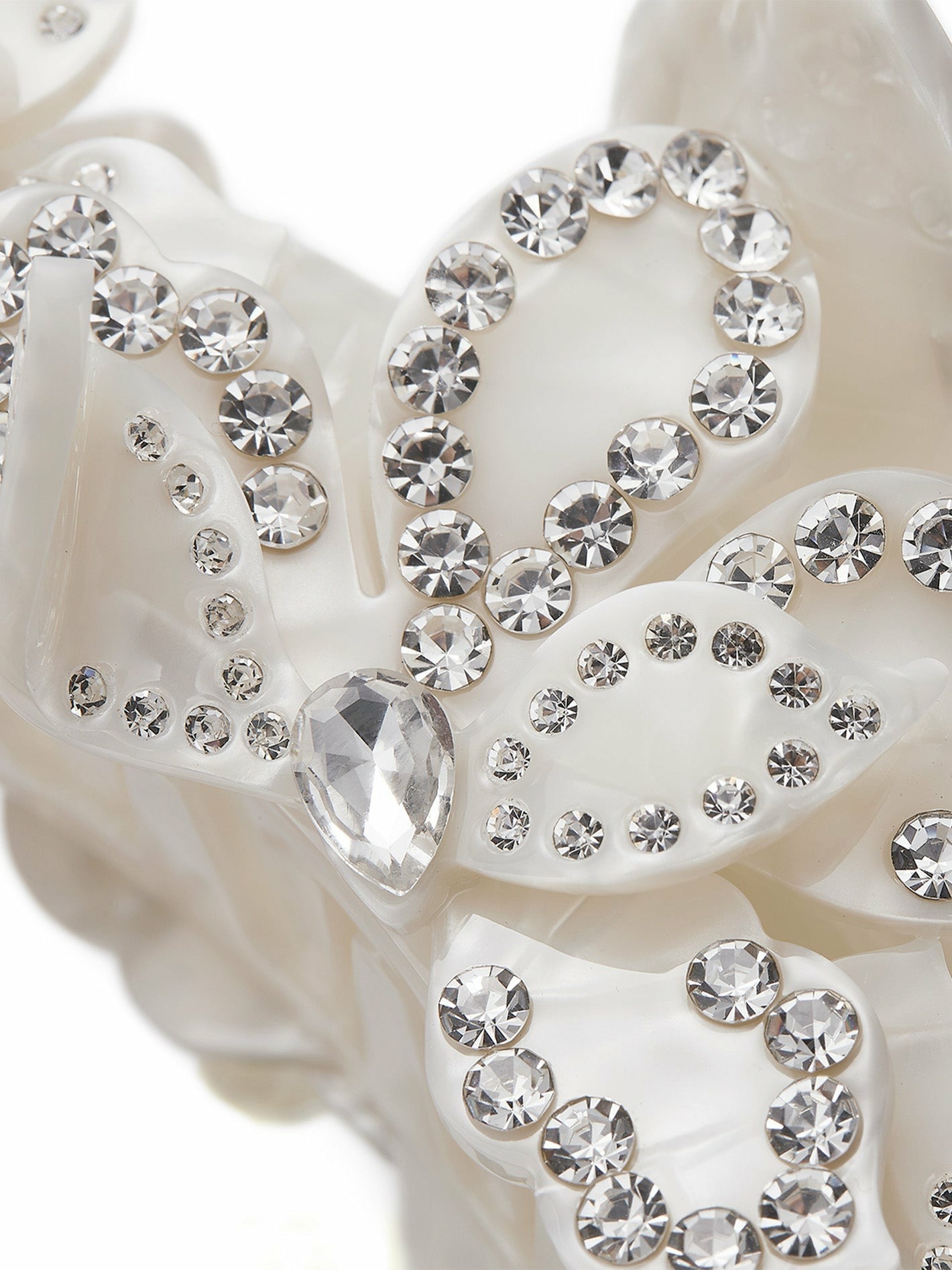 Bianca Hair Clip: White Hair Clip for Bridal Shower | Nana Jacqueline