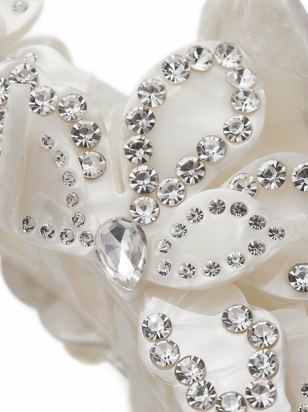 Bianca Hair Clip: White Hair Clip for Bridal Shower | Nana Jacqueline