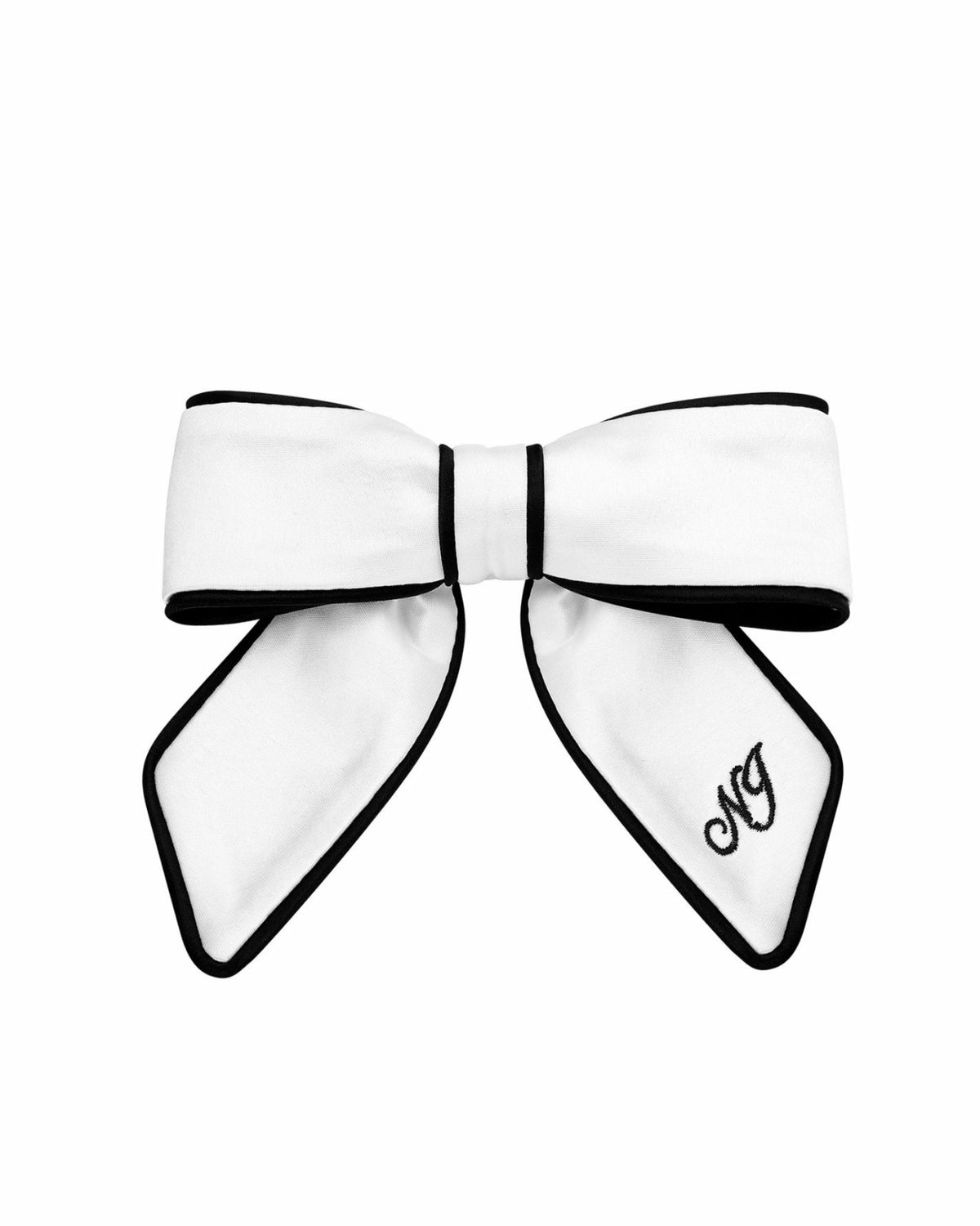 Marlene Bow: White Hair Bow for Bridal Shower | Nana Jacqueline