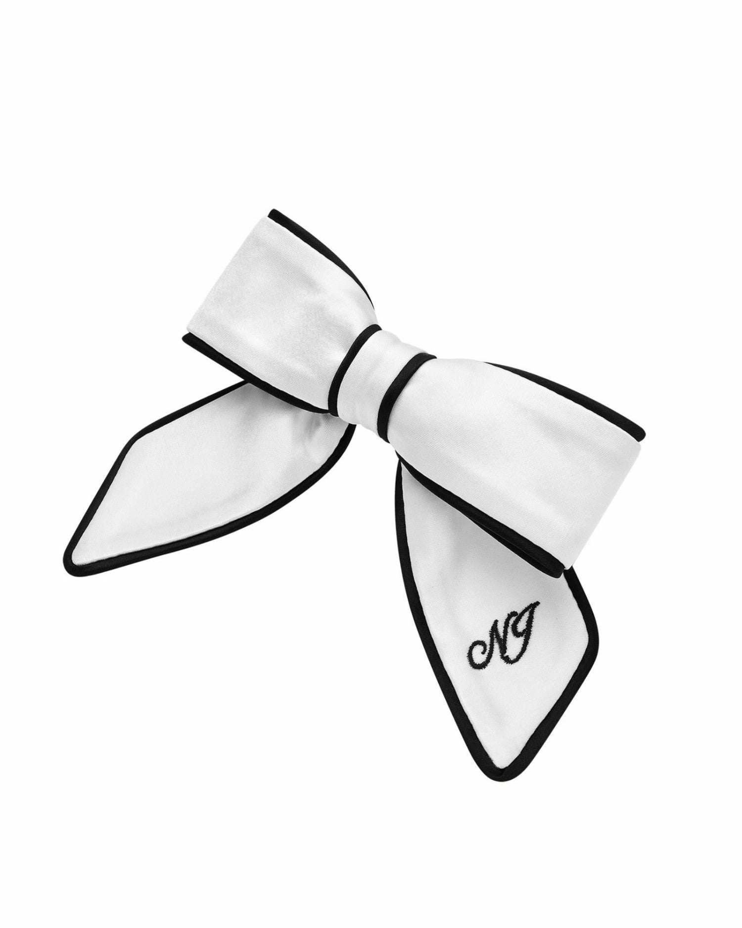 Marlene Bow: White Hair Bow for Bridal Shower | Nana Jacqueline