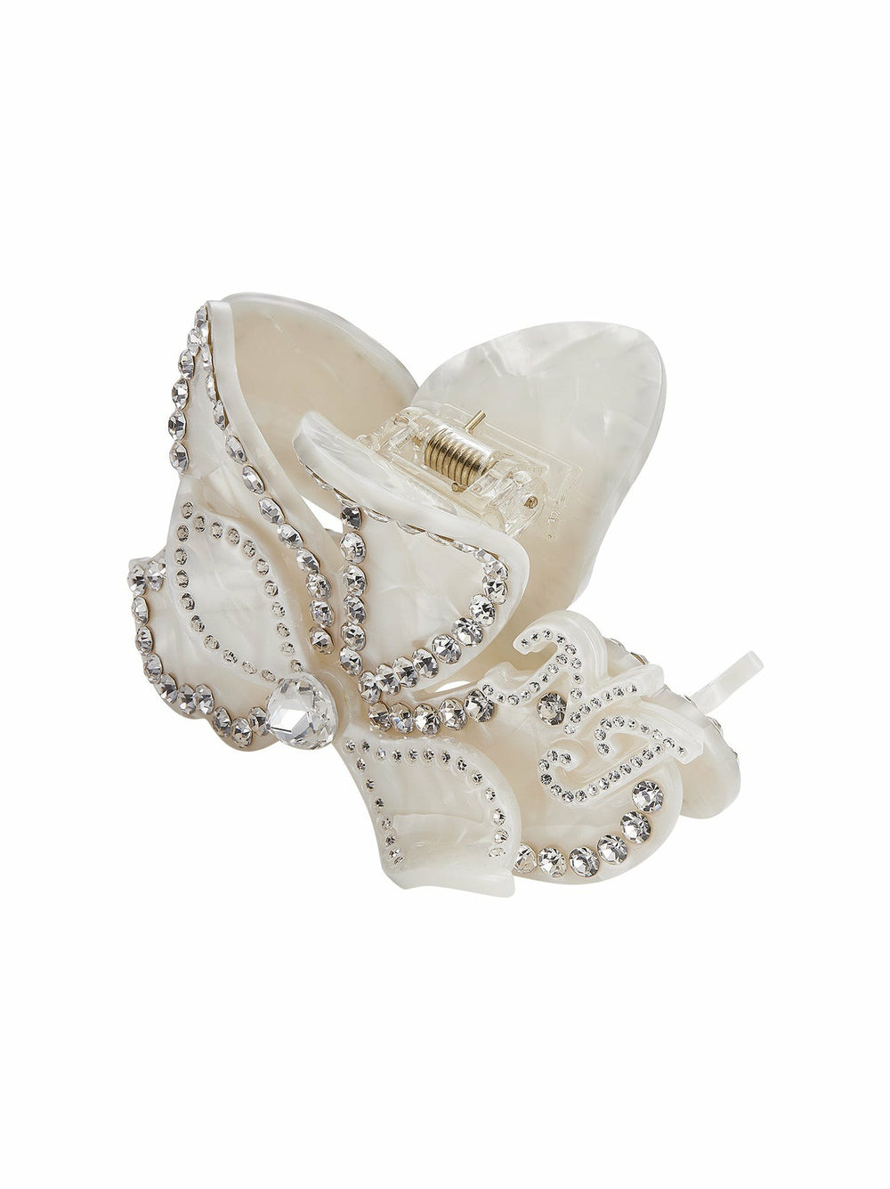 Ariella Hair Clip: White Hair Clip for Bridal Shower | Nana Jacqueline