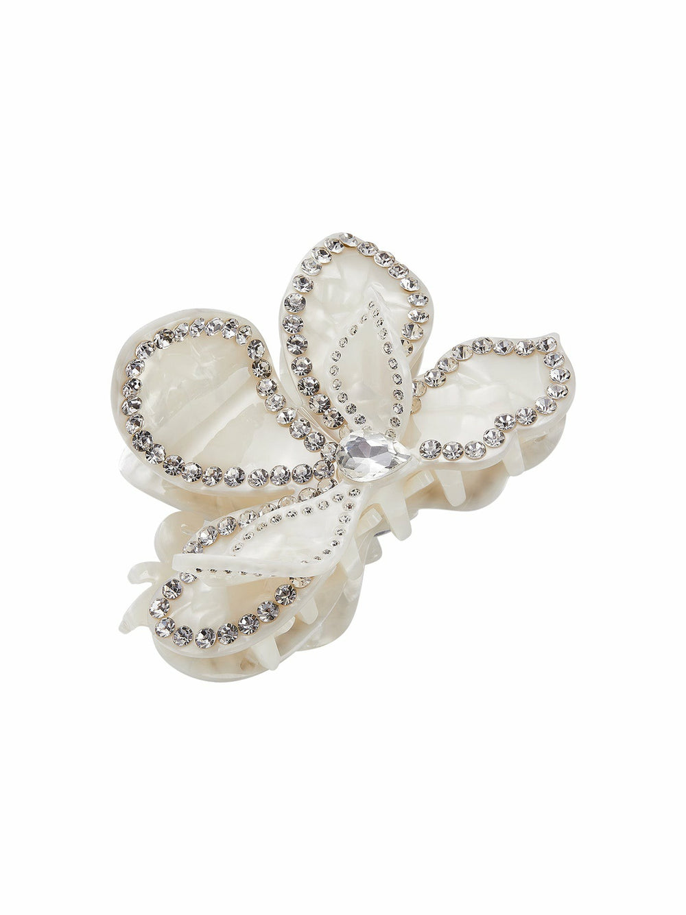 Ariella Hair Clip: White Hair Clip for Bridal Shower | Nana Jacqueline