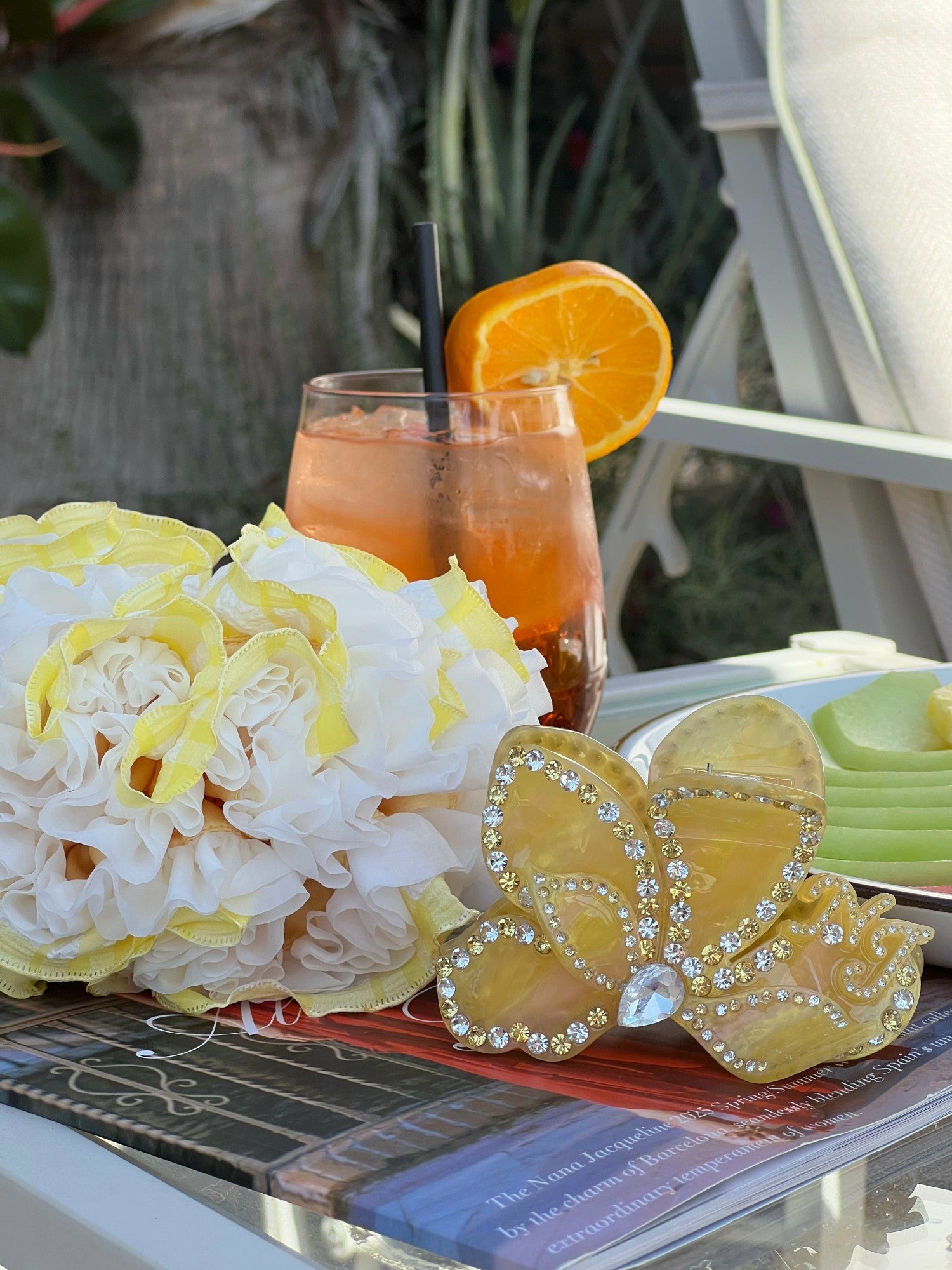 Ariella Hair Clip: Yellow Hair Clip for Garden Party | Nana Jacqueline
